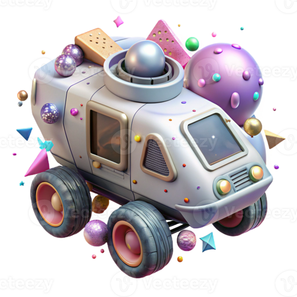 extraordinary modern Isolated Space Travel Vehicle high quality png