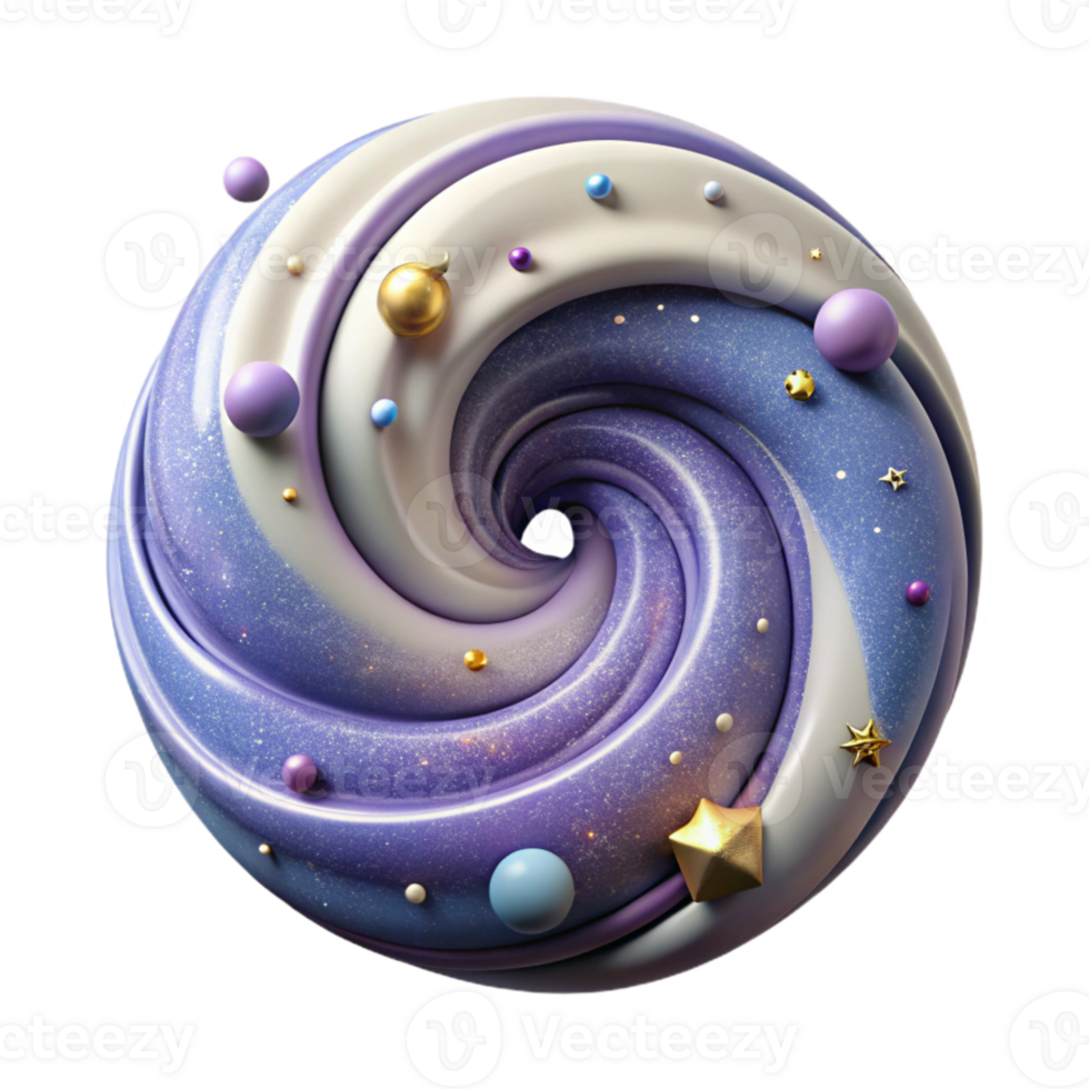 magnificent creative Milky Way Galaxy Swirl Isolated Element original png