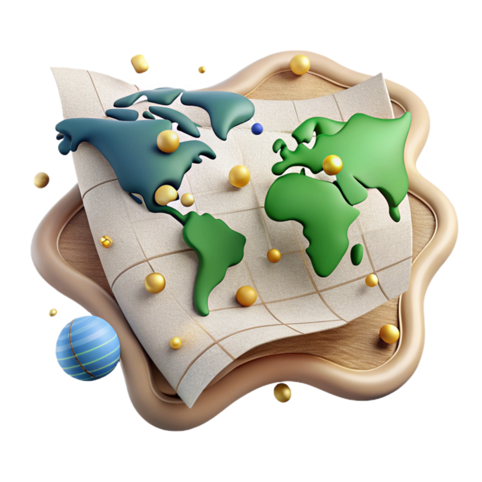 extraordinary abstract Hand Drawn World Map Showing Trade Routes Cutout png