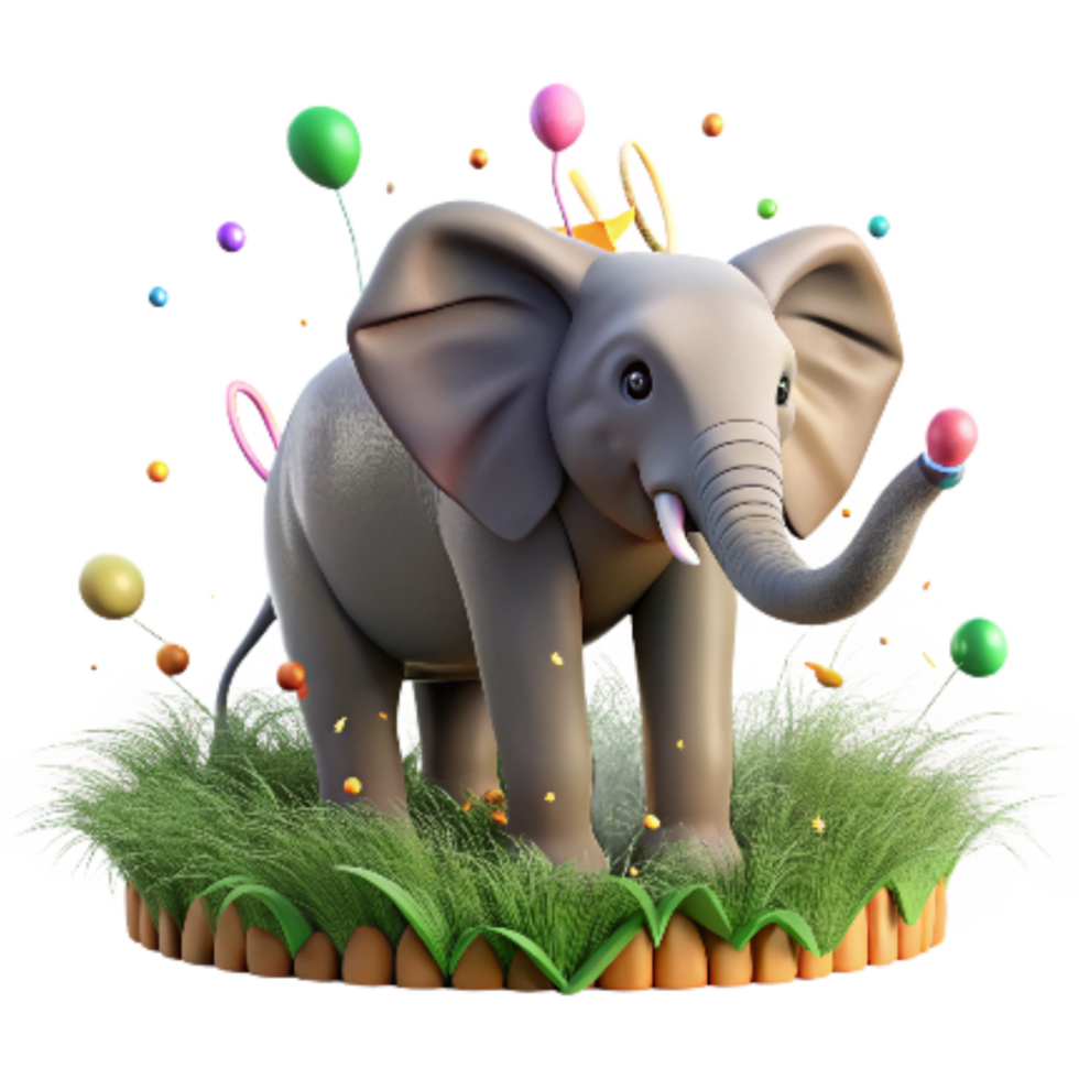 extraordinary creative Grassland Elephant Transparent Background genuine png