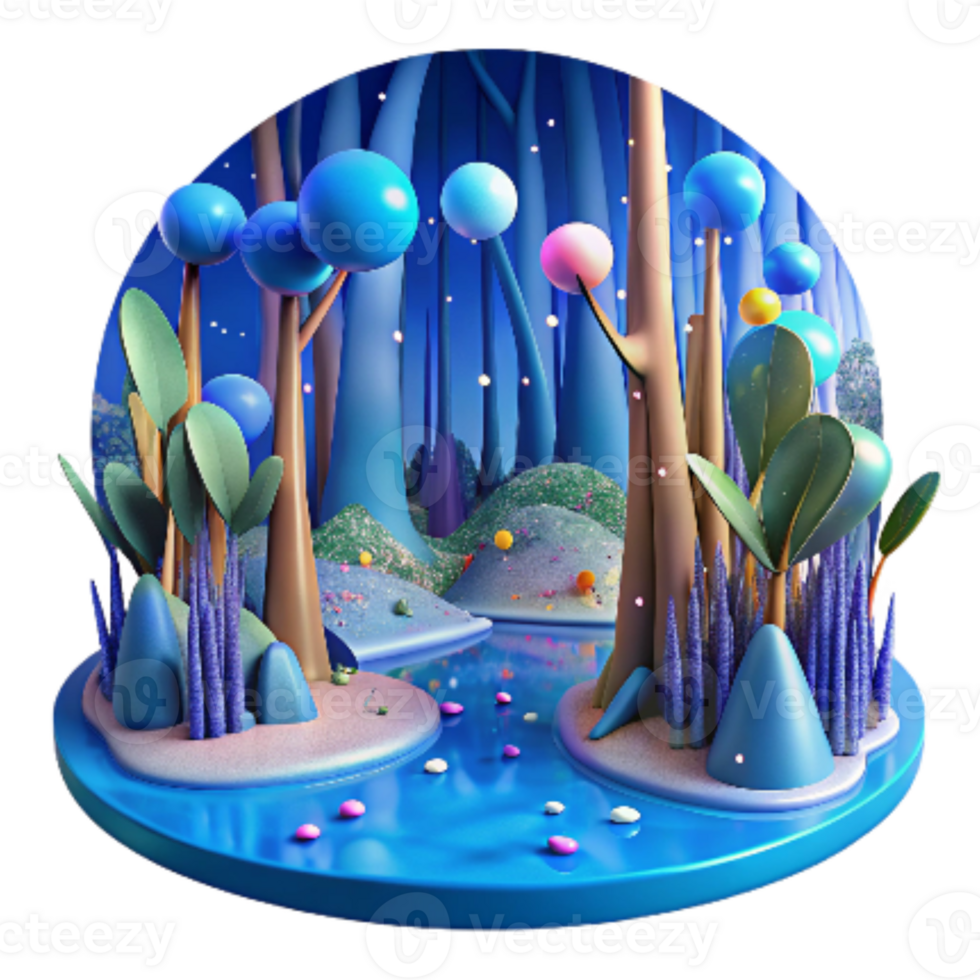 stunning modern Mangrove Forest Panorama Transparent with Blue Sky premium png