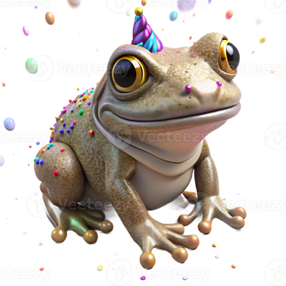 elegant modern Nocturnal Frog Blinded by Artificial Light Isolated genuine png