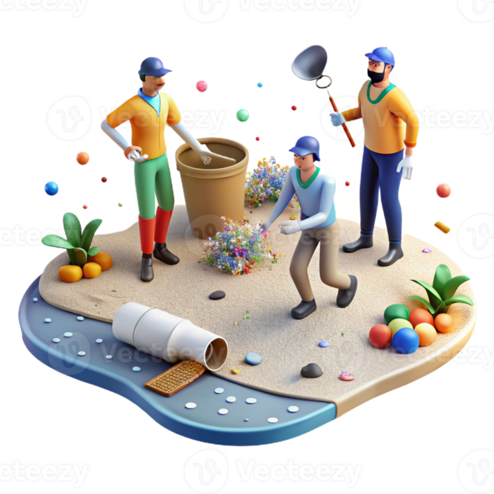 magnificent classic Group Cleaning Up Beach Pollution Transparent Background png