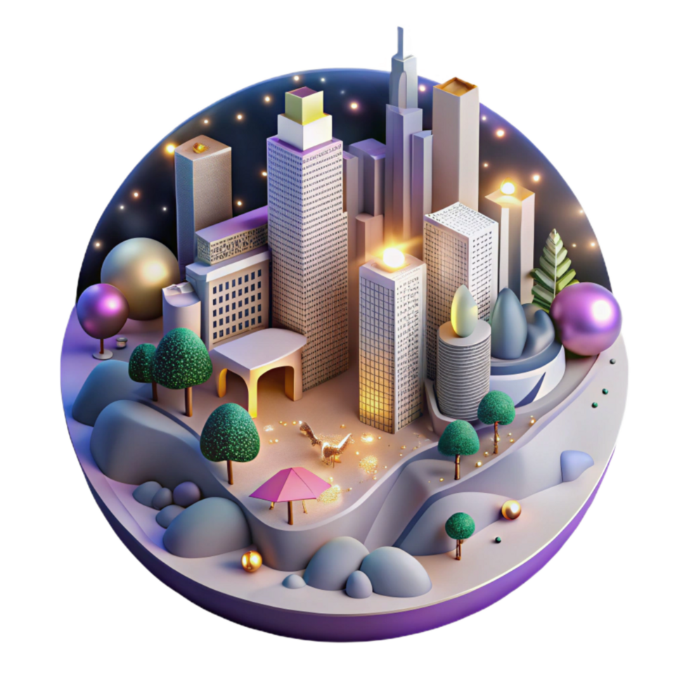 stunning artistic High Angle View of Zoo Enclosure Transparent Background professional png