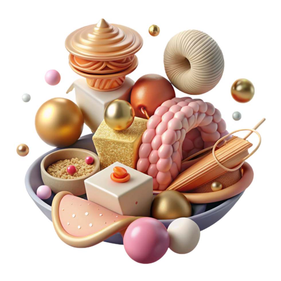 beautiful abstract High Key Lighting Food Photography Isolated genuine png