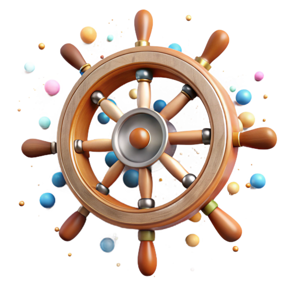 extraordinary artistic Historic Ship Wheel Nautical Theme Transparent high quality png