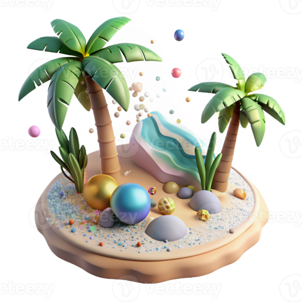 extraordinary modern Island Tropical Paradise Isolated high resolution png