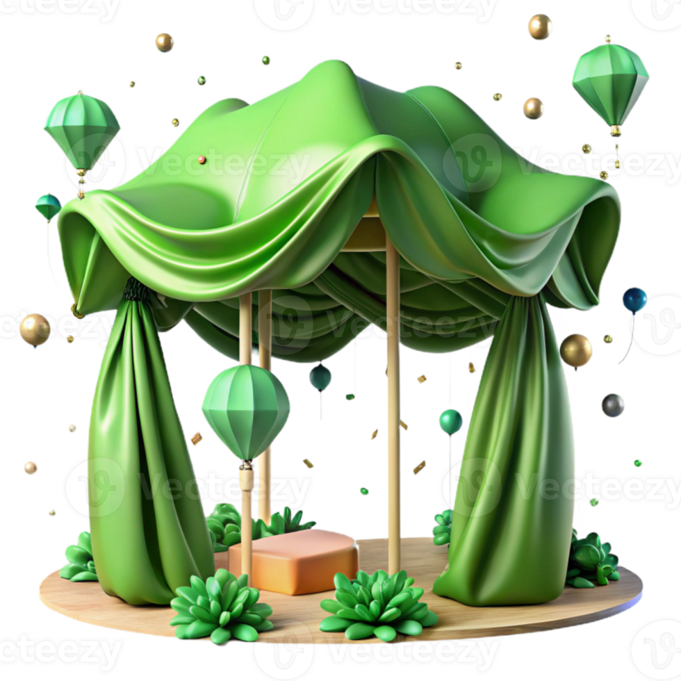 elegant creative Green Canopy Aerial View Transparent Background professional png
