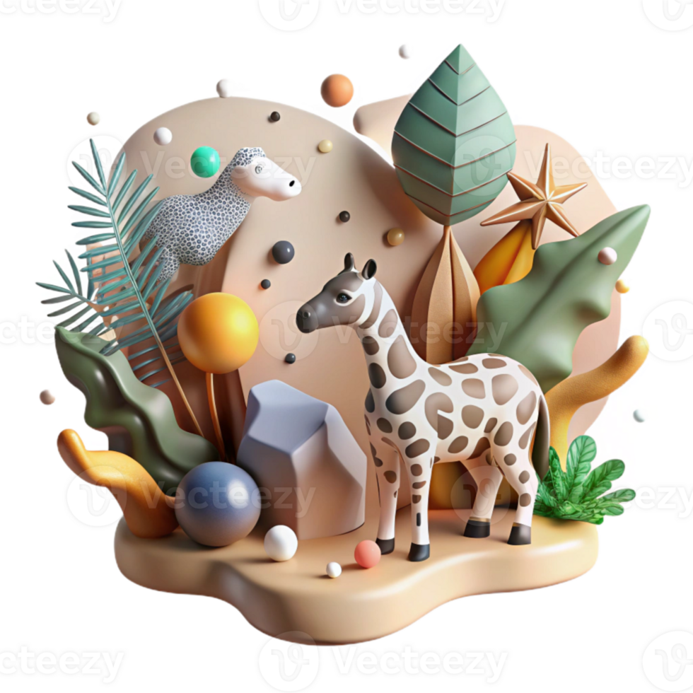 wonderful vintage Hope for Endangered Species Through Ai Cutout original png