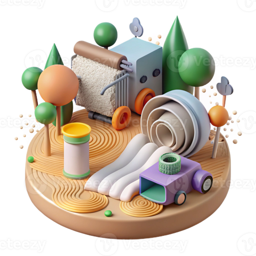 impressive abstract Precision Agriculture Technology Illustration Cutout Transparent Background premium png