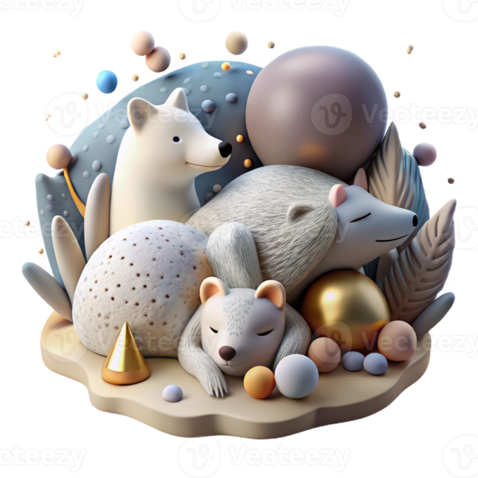 wonderful classic Hope for Hibernating Animals Cutout Naturalistic Style genuine png