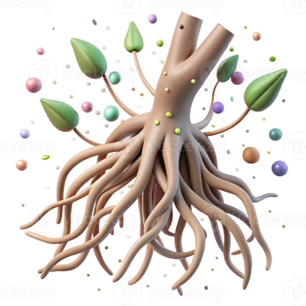 magnificent rustic Mangrove Branch with Prop Roots Isolated on Transparent Background original png