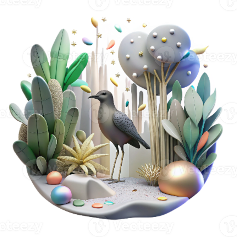 extraordinary modern Mangrove Forest and Bird Silhouette Transparent Background high resolution png