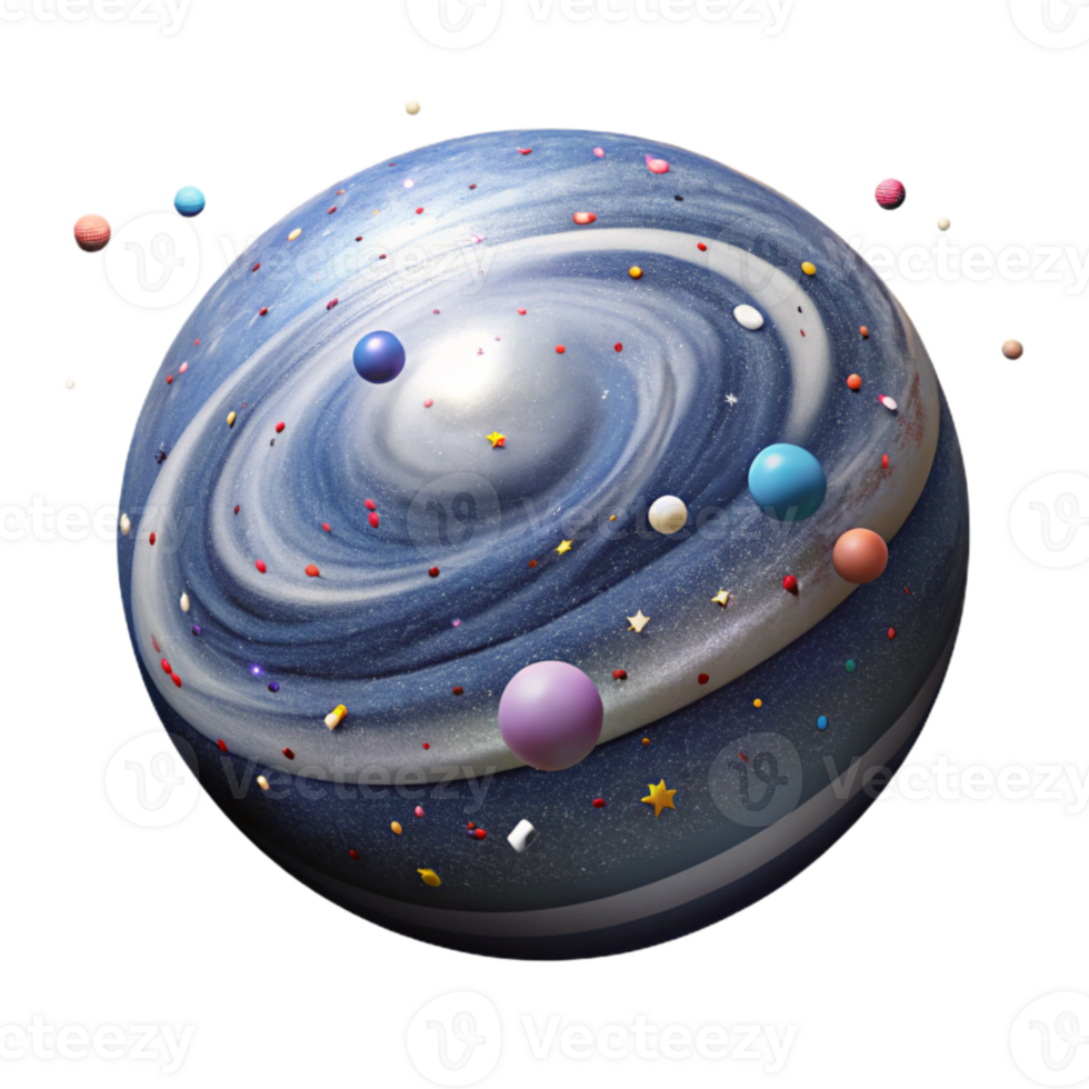 stunning abstract Milky Way Galaxy Panorama Isolated Element detailed png
