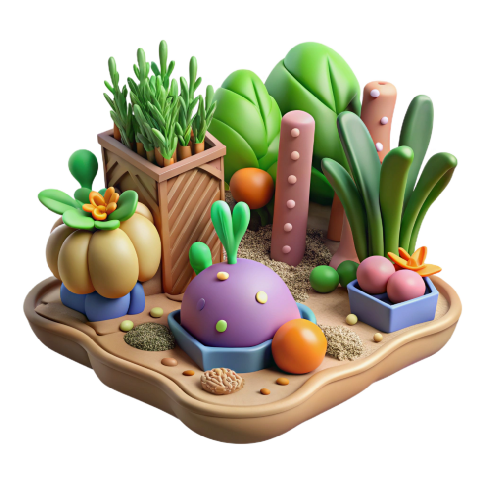 impressive abstract Organic Vegetable Garden Cutout original png