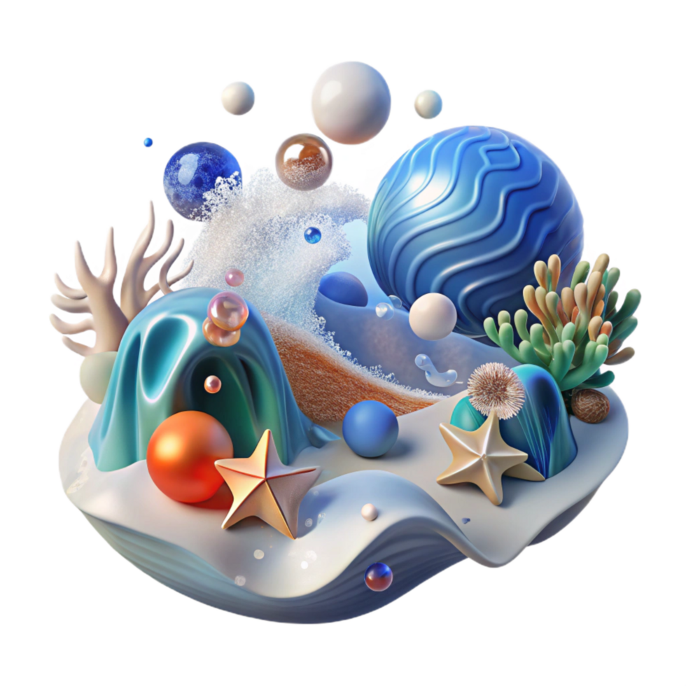 wonderful creative Impact of Ocean Acidification on Marine Ecosystem Transparent Background png