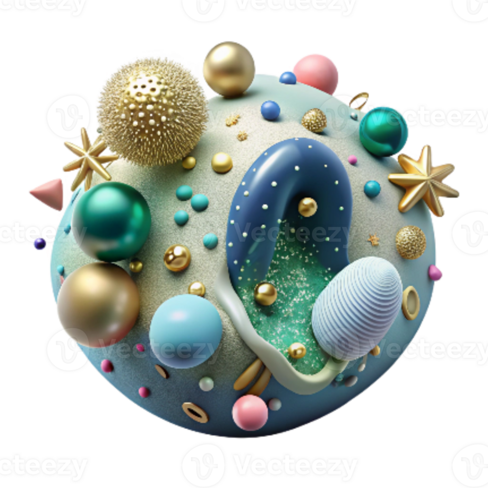 wonderful rustic Oceanic Plankton Microscopic View Cutout high quality png