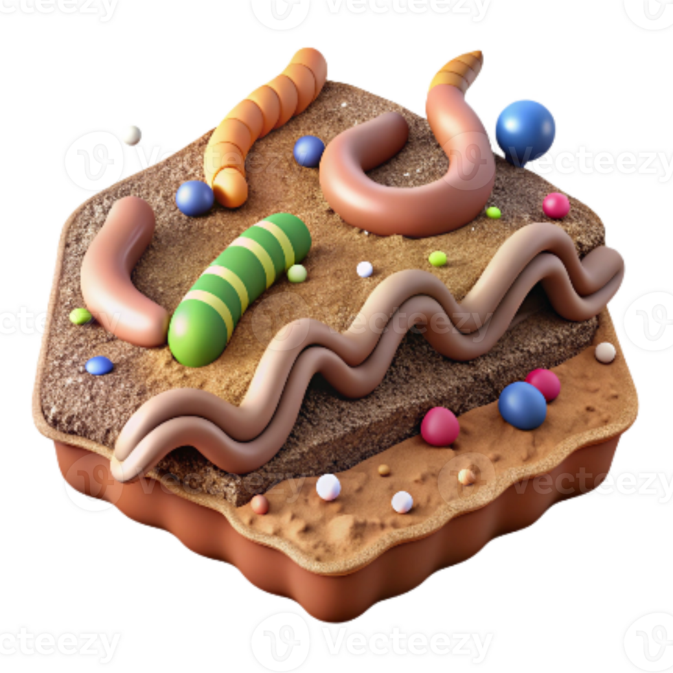 beautiful classic No Till Farming and Earthworms Cutout Detailed Texture authentic png