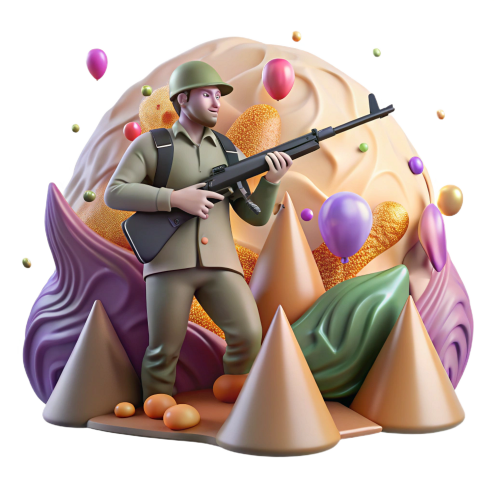 serene classic Poacher with Rifle Silhouette Isolated png