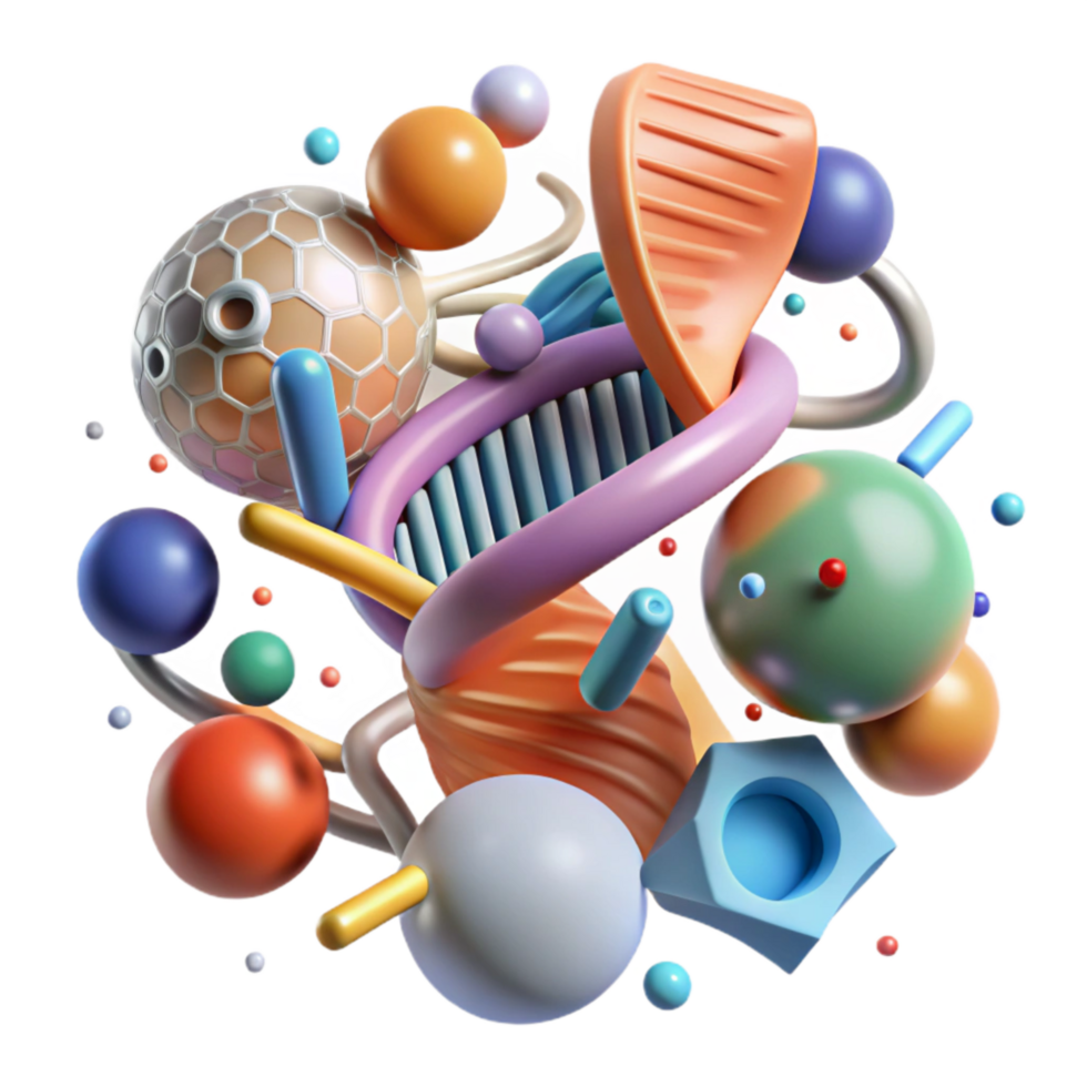 serene abstract Preserving Genetic Diversity with Ai Isolated authentic png