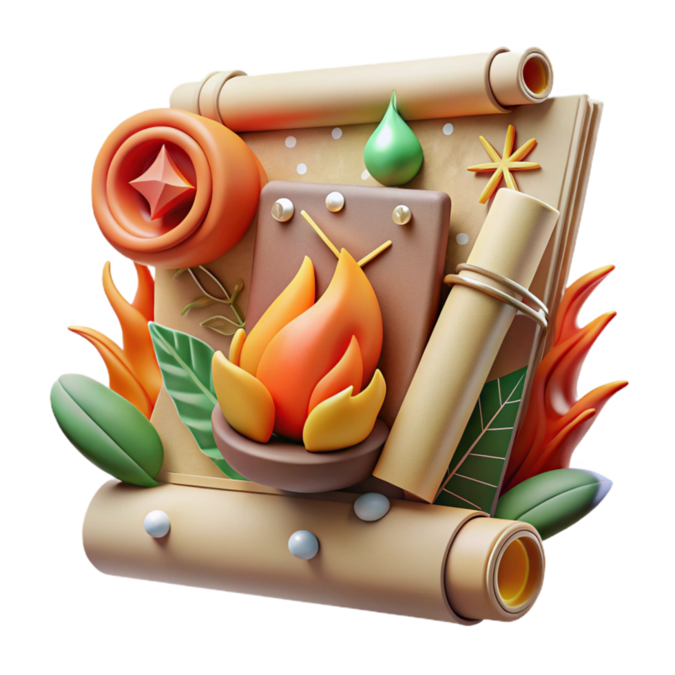 vibrant rustic Grassland Fire Prevention Poster Cutout with Bold Design high resolution png