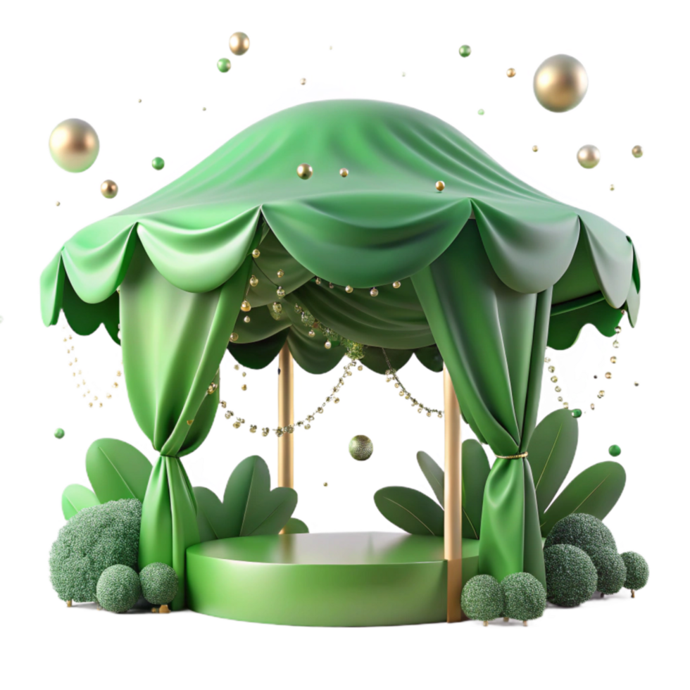 wonderful creative Green Canopy Foggy Background Transparent premium png