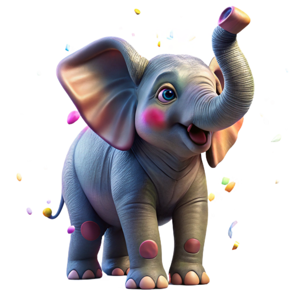 magnificent minimalist Orphaned Elephant Calf Reaching Out Transparent Background authentic png