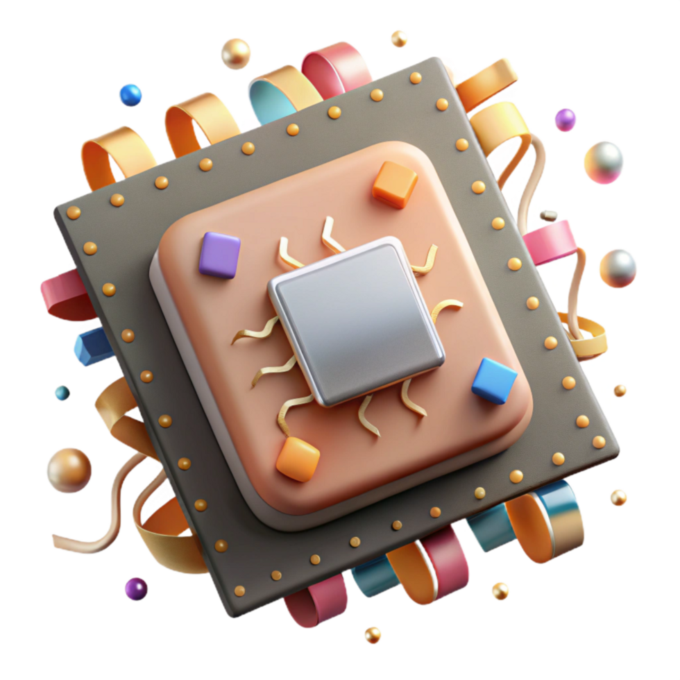 impressive classic Printed Circuit Board Close Up Cutout Element authentic png