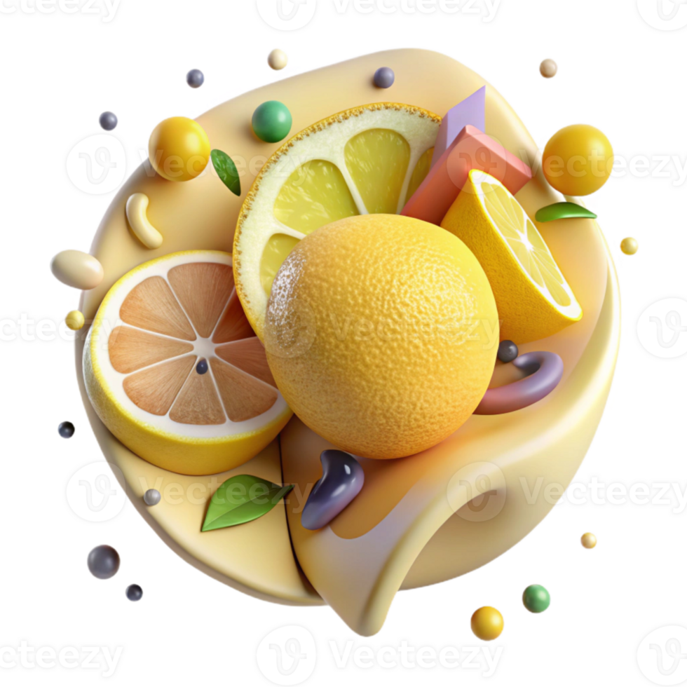magnificent classic Lemon Slice Cutout Yellow Citrus exclusive png