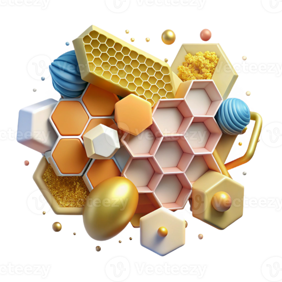 wonderful minimalist Honeycomb Background Texture Cutout premium png