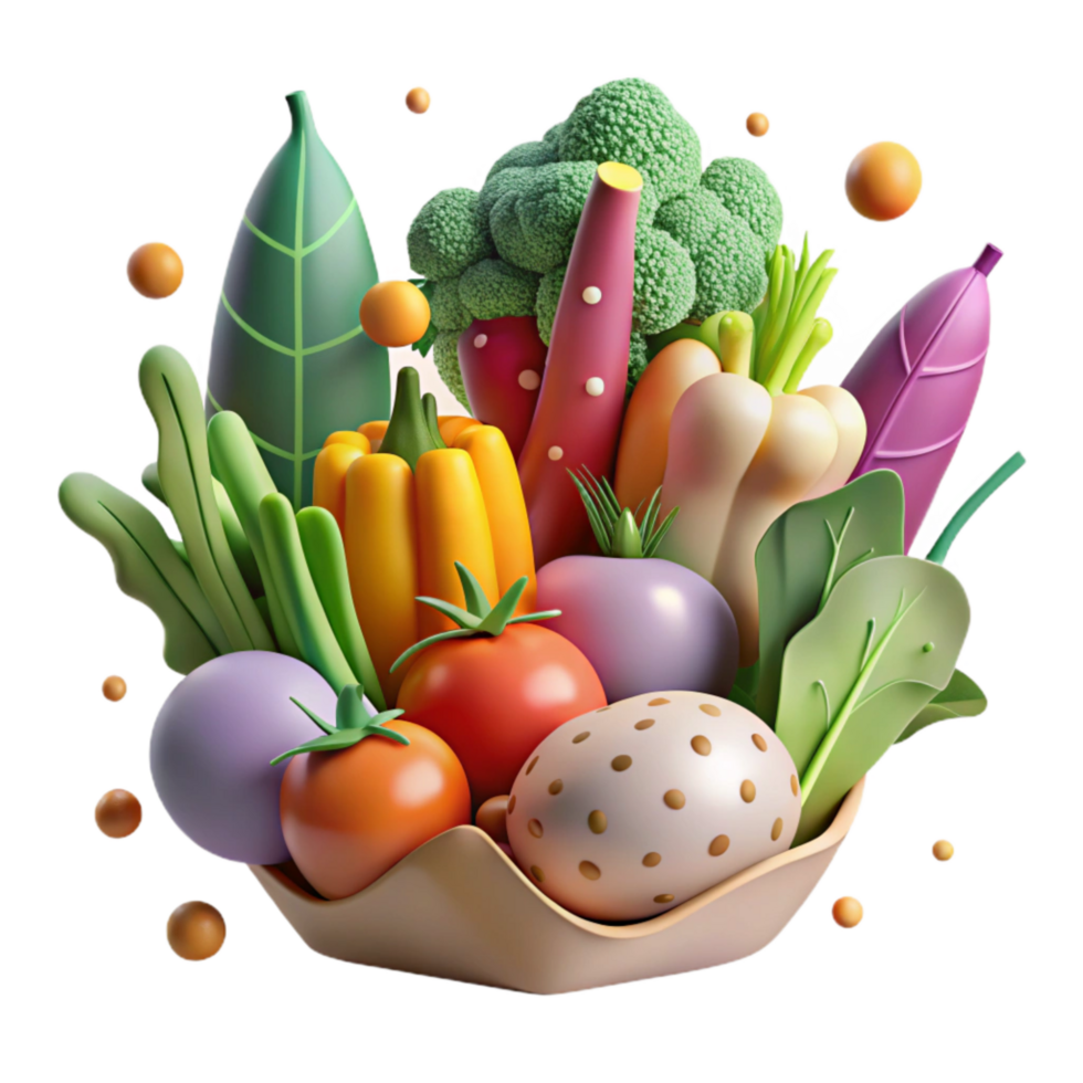 beautiful traditional Local Community Garden Isolated Fresh Vegetables high resolution png
