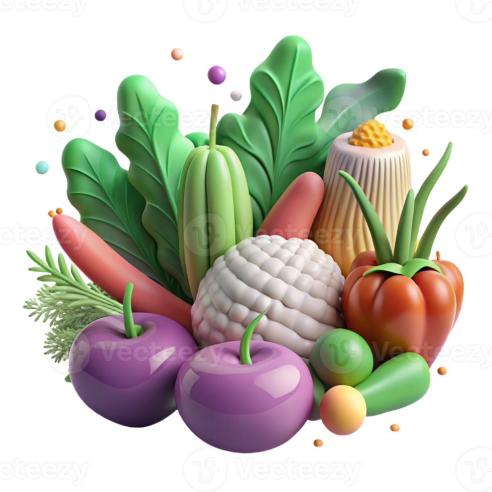 beautiful rustic Local Community Garden Isolated Fresh Vegetables png