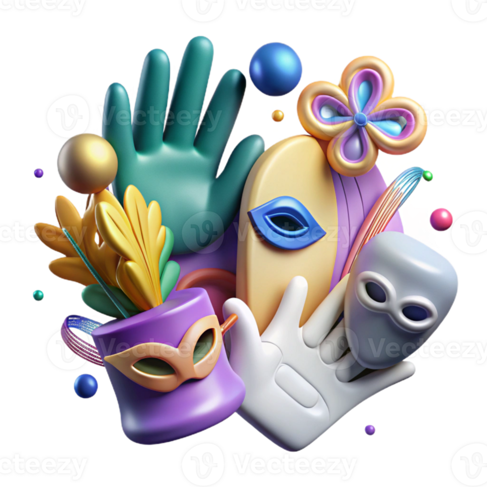 impressive modern Protective Measures Icons Set Mask and Gloves Cutout high resolution png