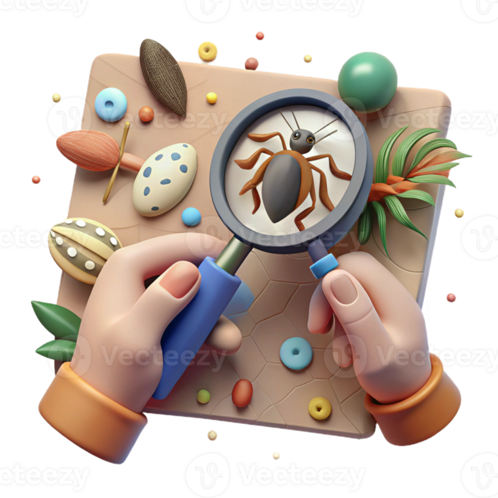 extraordinary creative Hand Holding Magnifying Glass Over Map Isolated detailed png