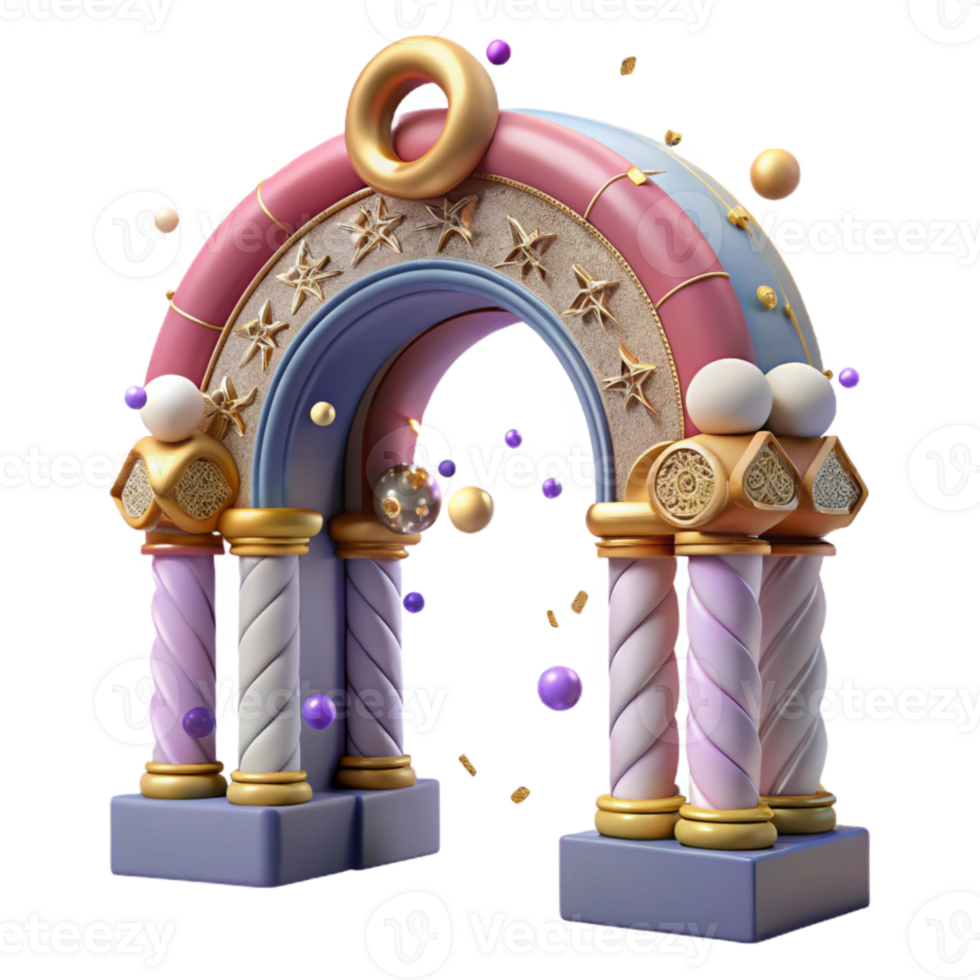 stunning rustic Ornate Archway Isolated with Intricate Detail high quality png