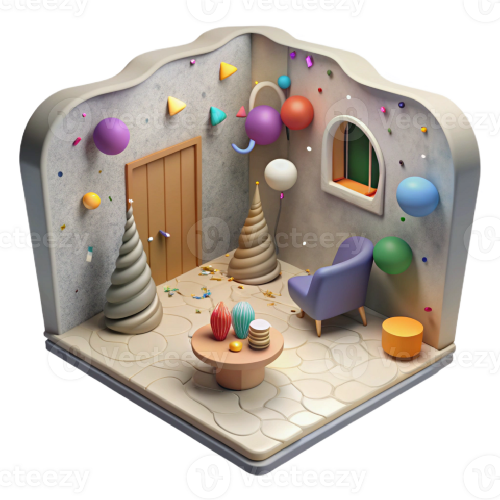 extraordinary rustic Quiet Room Vs Noisy Street Isolated genuine png