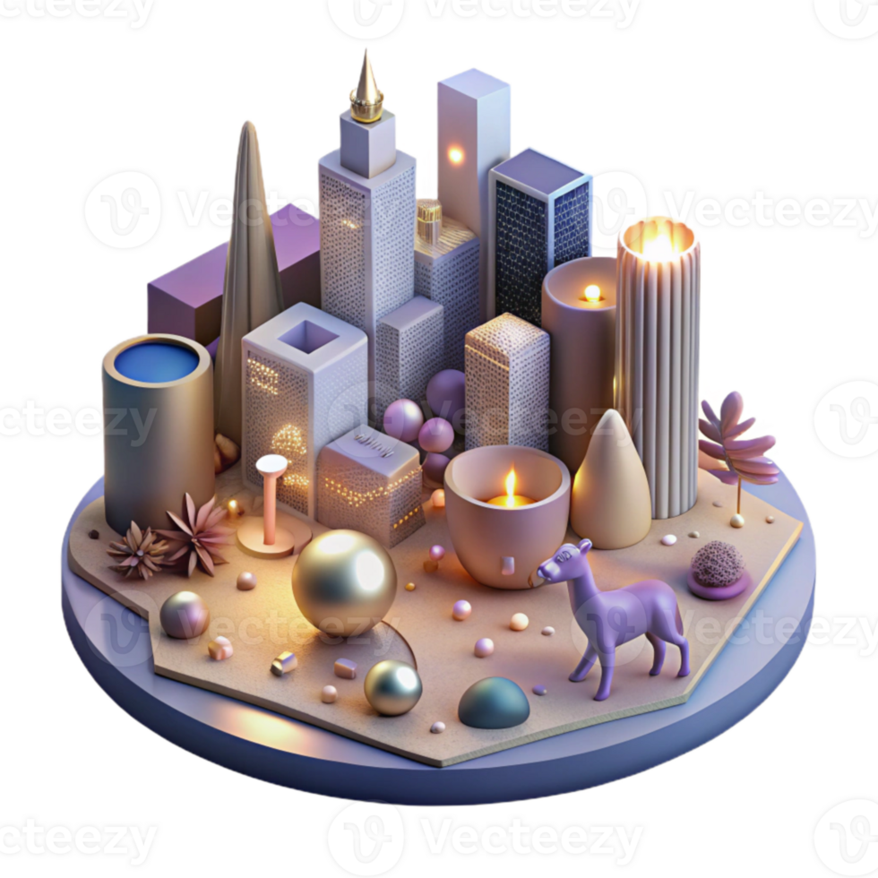 elegant traditional High Angle View of Zoo Enclosure Transparent Background detailed png