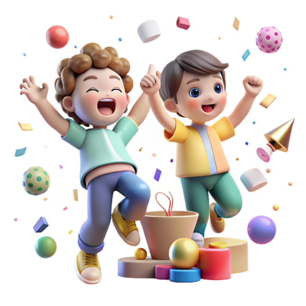 wonderful classic Local Children Playing Games Cutout Joyful Expressions png