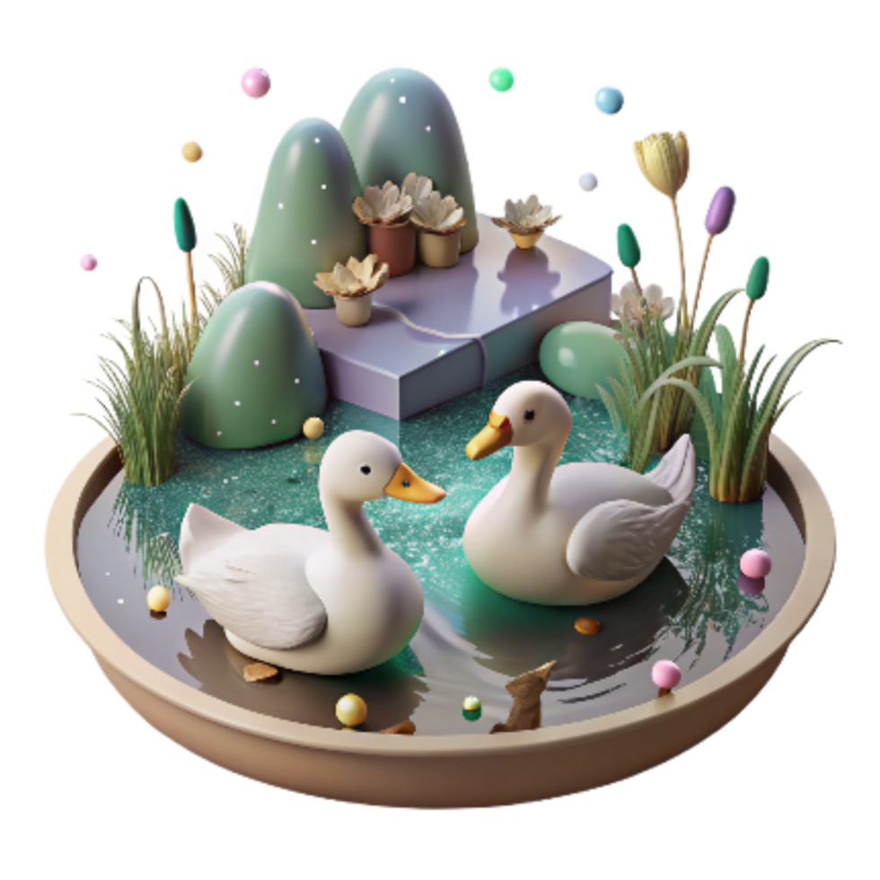 magnificent classic Protecting Wetlands for Wildlife Isolated Ducks in Pond professional png