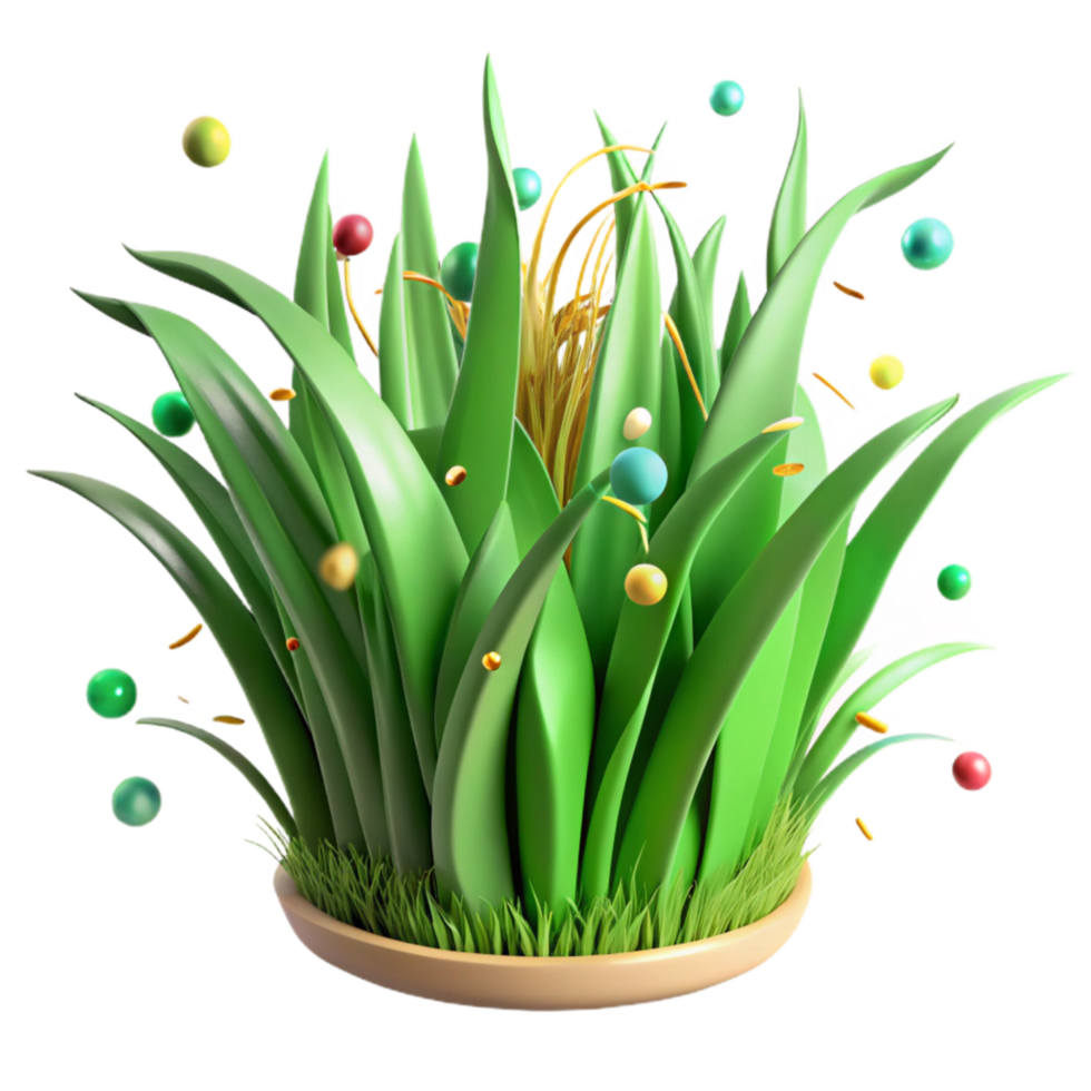 impressive vintage Green Grass Blades Close Up Texture Cutout detailed png
