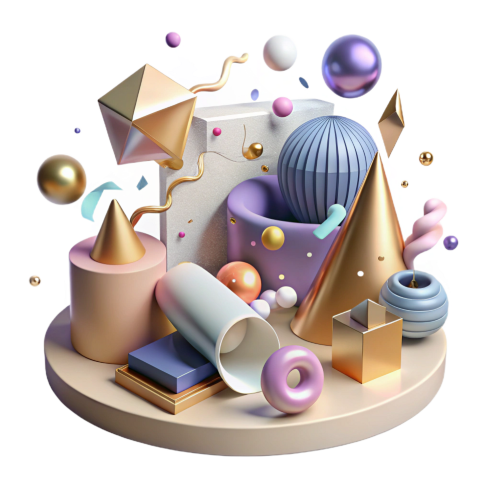 impressive abstract Multiple Vanishing Points Complex Scene Transparent Background genuine png