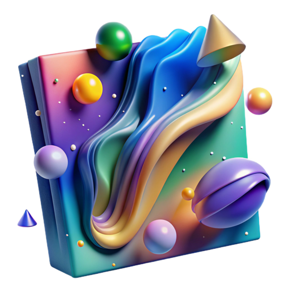 extraordinary abstract Northern Lights Aurora Isolated Vibrant Colors professional png