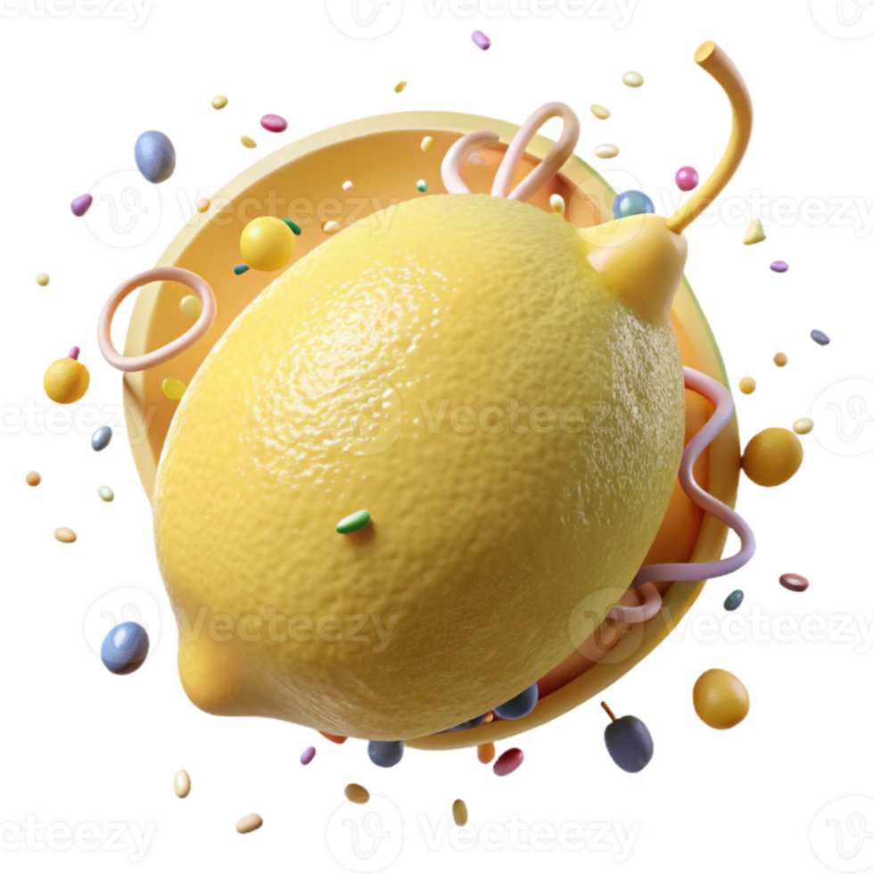 stunning traditional Pale Yellow Lemon Zest Closeup Isolated premium png