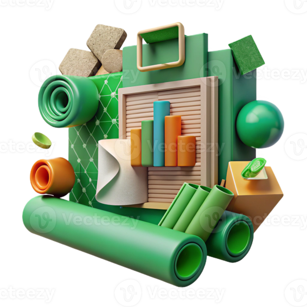 dramatic rustic Green Building Materials Chart Cutout png