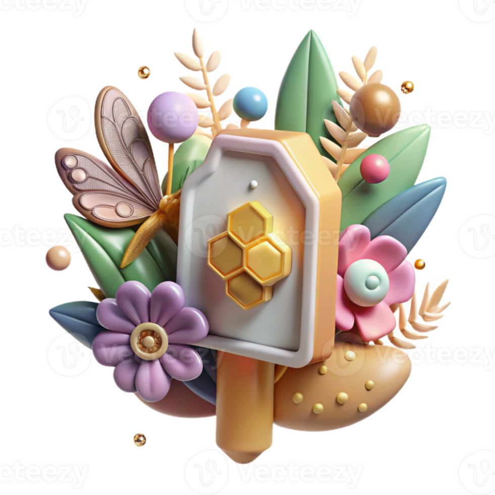 stunning contemporary Pollinator Friendly Garden Sign Transparent premium png