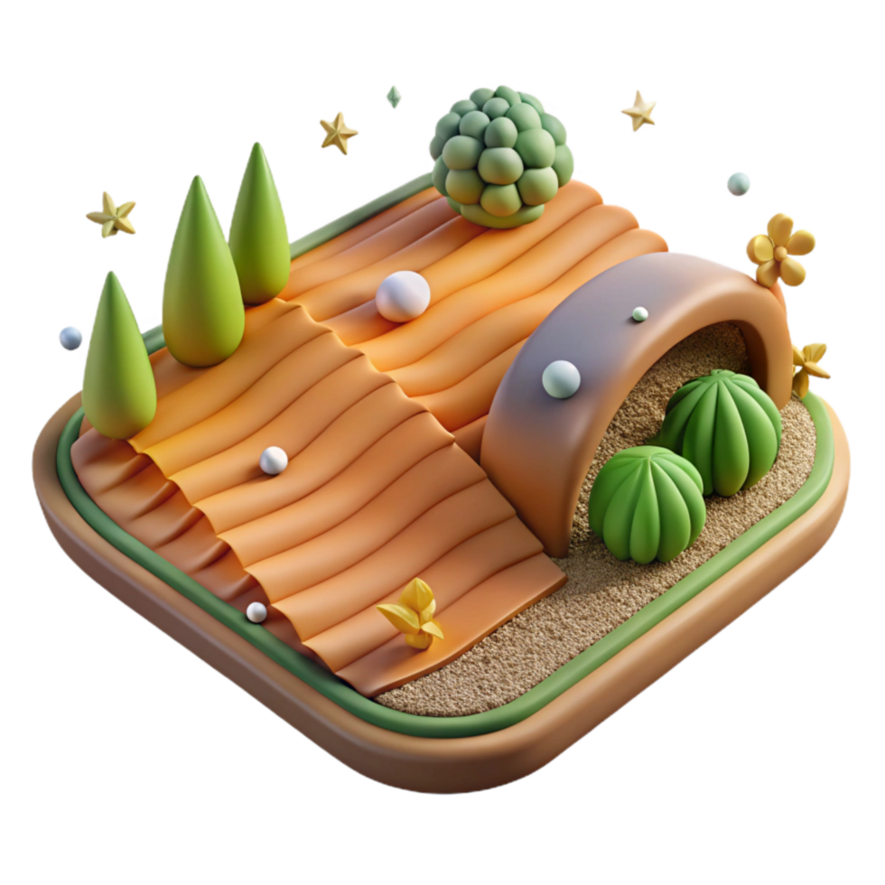 stunning modern High Angle View No Till Farm Field for Wildlife Cutout Element premium png