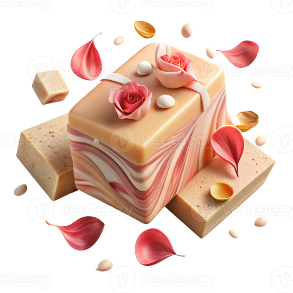 extraordinary abstract Handmade Soap Bar with Lavender Sprig Transparent original png