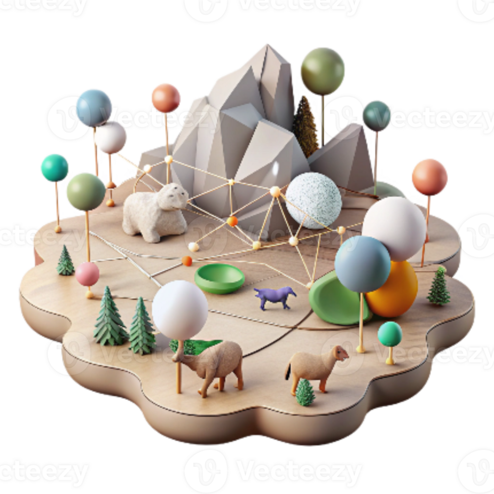 elegant creative Graphical Representation of Wildlife Population Trends Transparent exclusive png