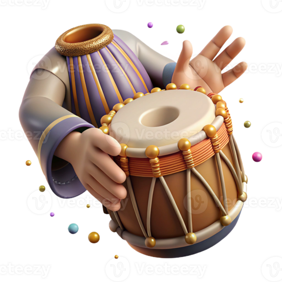 wonderful classic Indian Tabla Player Close Up Hand Position Transparent high quality png