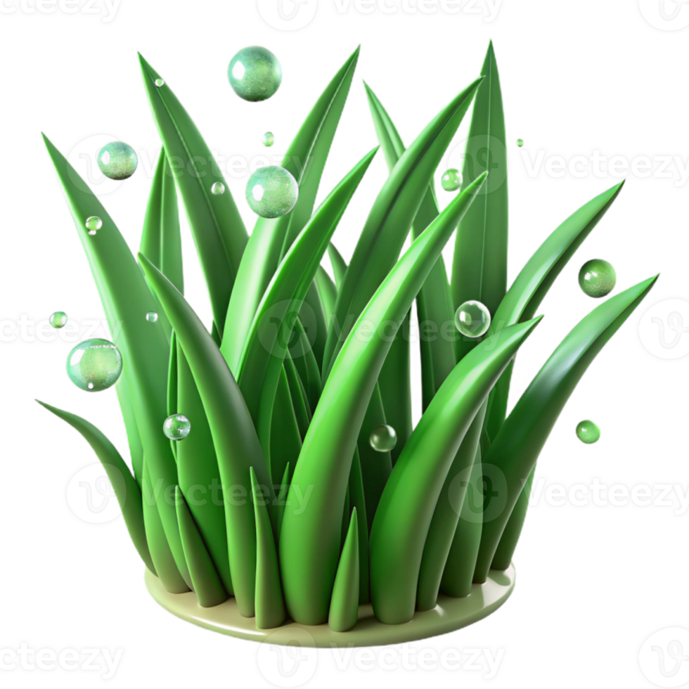 impressive modern Green Grass Blades Dew Drops Transparent Background genuine png